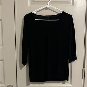 Halogen Classic Black Long Sleeve Top